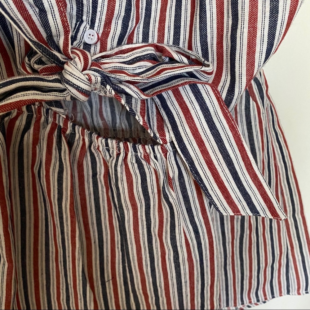 USA sleeveless cutout tie romper NWT